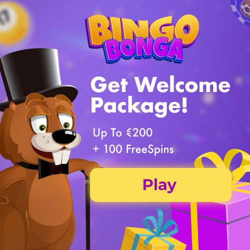BingoBonga Casino offers a first deposit bonus up to €200 + 100 FS!