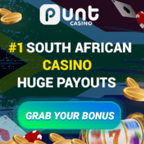 Punt Casino offers 100% match up bonus up to R10 000 for the 1st 3 deposits!