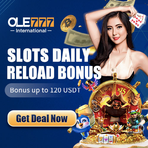 Ole777 Casino offers a daily reload bonus up to 120USTD!